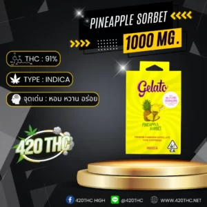 GELATO Premium THC oil Flavorful Pineapple Sorbet