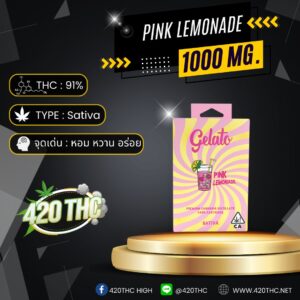GELATO Premium THC oil Flavorful Pink Lemonade