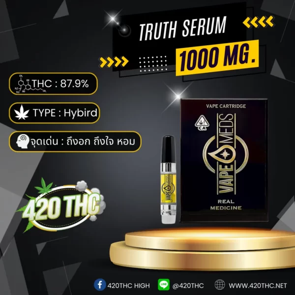 VAPEMEDS Cured Resin Vape Real Medicine Truth Serum - Rosin Infused