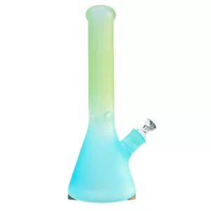 Blue green glass bong 35cm
